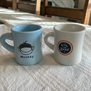 SET OF 2 LIFE IS GOOD MUGS